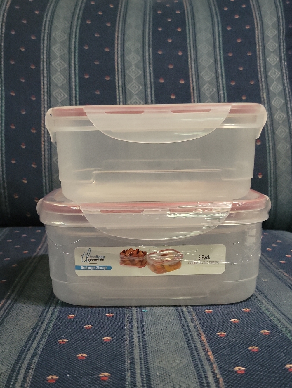 True Living Essentials Small & Medium Food Storage Containers, Set of 3